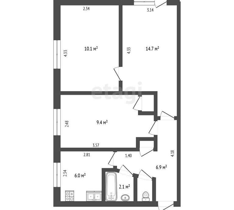 квартира г Кемерово р-н Кировский ул Рекордная 29а фото 1