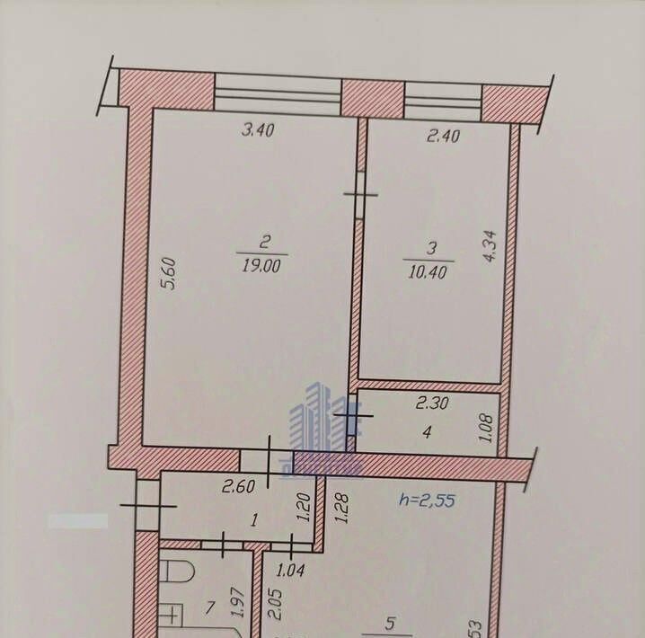 квартира г Чебоксары р-н Московский ул Урукова 3 фото 1