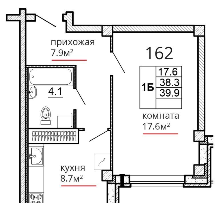 квартира г Псков ул Алексея Алехина 14 фото 1