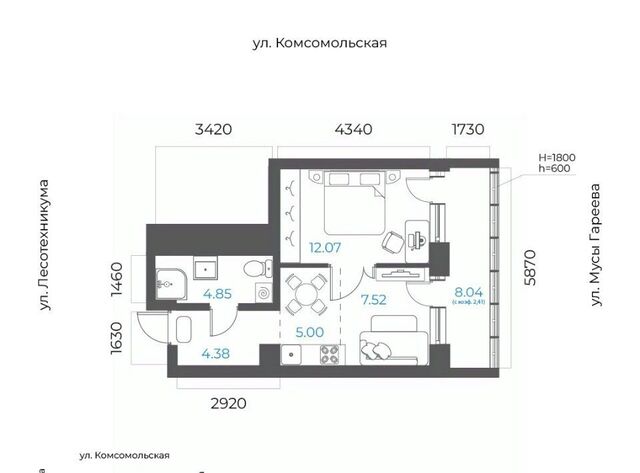 р-н Октябрьский микрорайон Глумилино-2 8-е Небо жилой комплекс фото