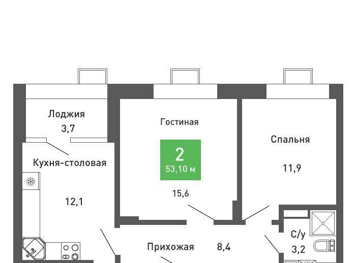 квартира г Воронеж р-н Железнодорожный ул Остужева 52/5 фото 1