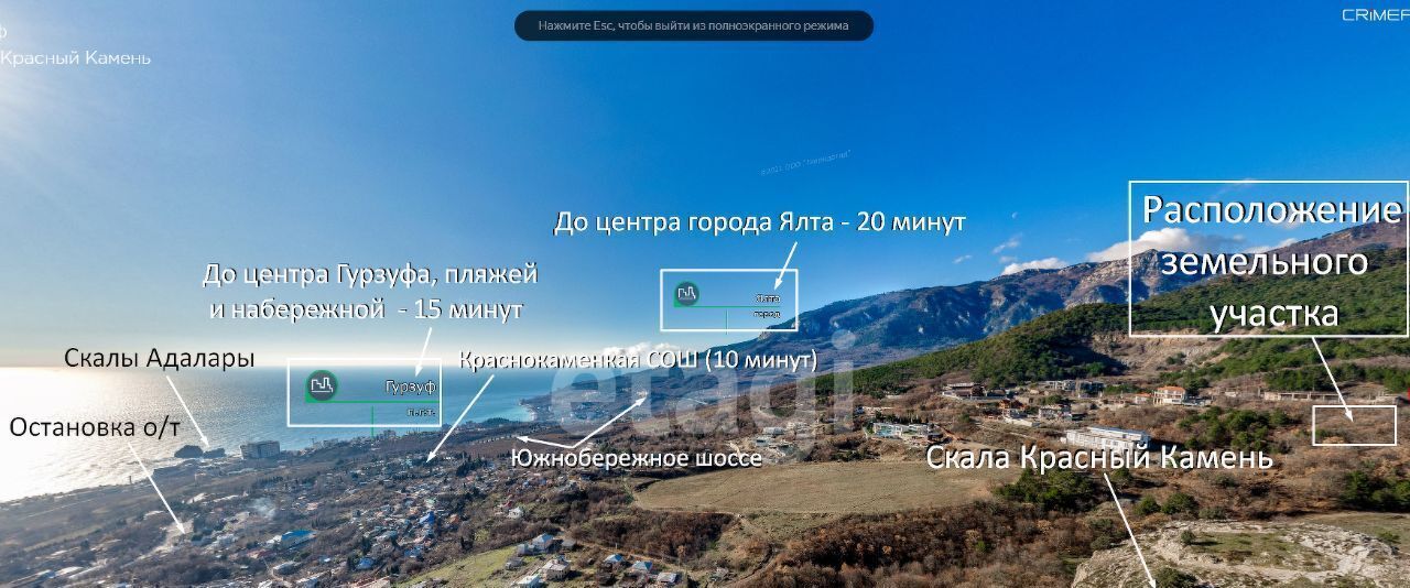 земля г Ялта пгт Краснокаменка пер Фрунзе фото 5