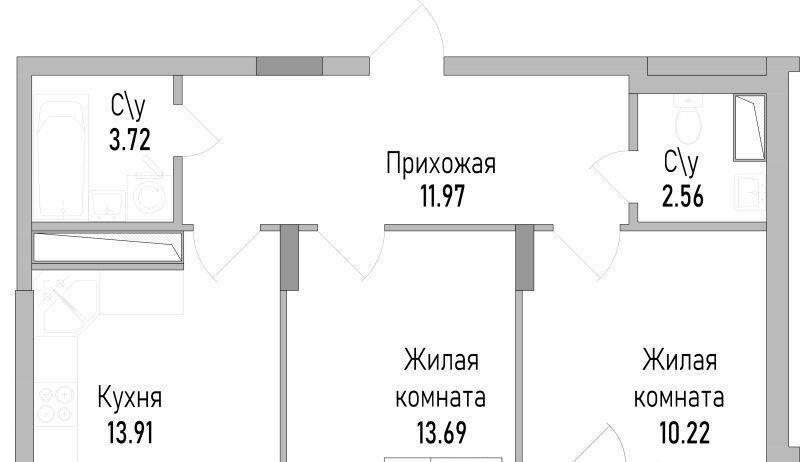 квартира г Воронеж р-н Коминтерновский пр-кт Труда 139к/2 фото 1