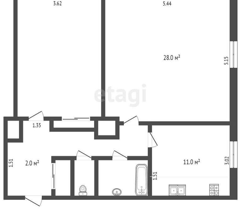 квартира г Кемерово р-н Центральный ул Николая Островского 27 фото 1