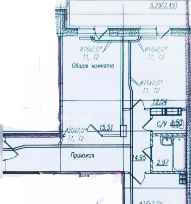 квартира г Чебоксары р-н Калининский ул А.В.Асламаса 1к/4 фото 2