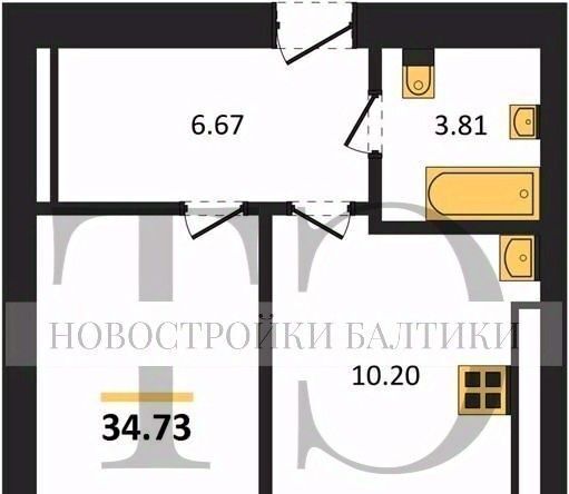 квартира г Калининград р-н Ленинградский ул Героя России Катериничева фото 1