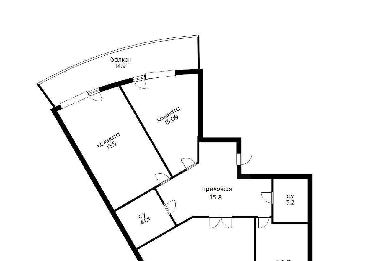 квартира г Краснодар р-н Прикубанский ул Командорская 3к/2 фото 21