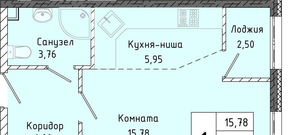 квартира г Алушта пгт Партенит ЖК «Партенит Парк» фото 1