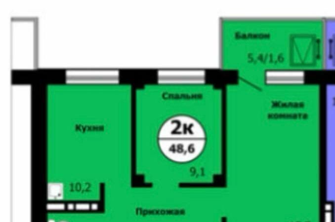 квартира г Красноярск р-н Свердловский ул Лесников 37 фото 22