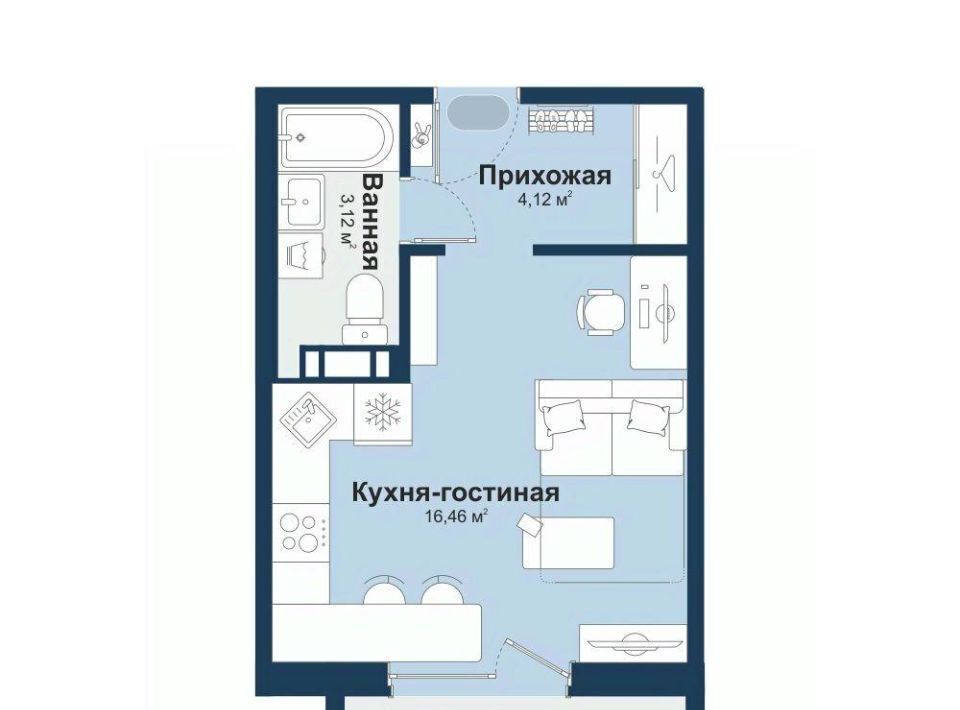 квартира г Челябинск Западный ул Береговая 3 фото 1