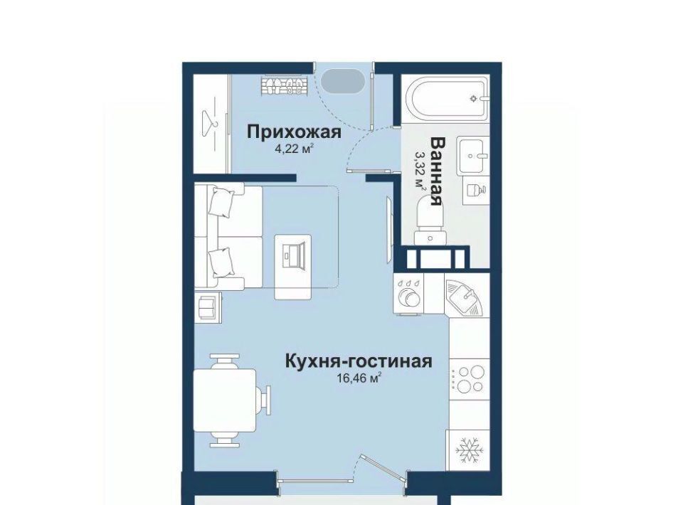 квартира г Челябинск Западный ул Береговая 3 фото 1