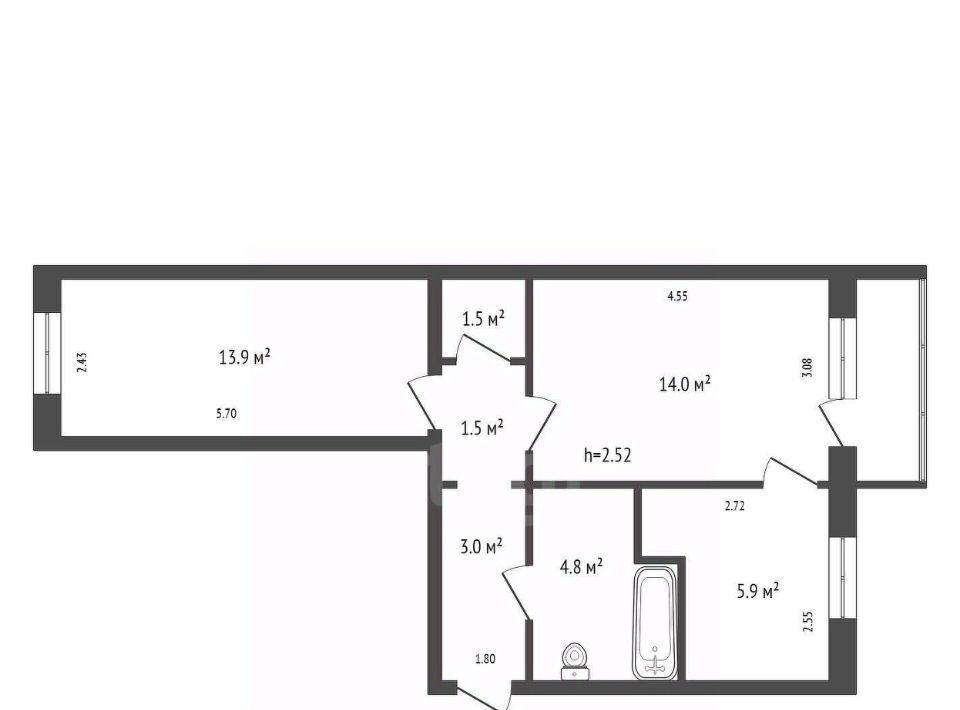 квартира г Красноярск р-н Кировский ул Академика Павлова 15 фото 1