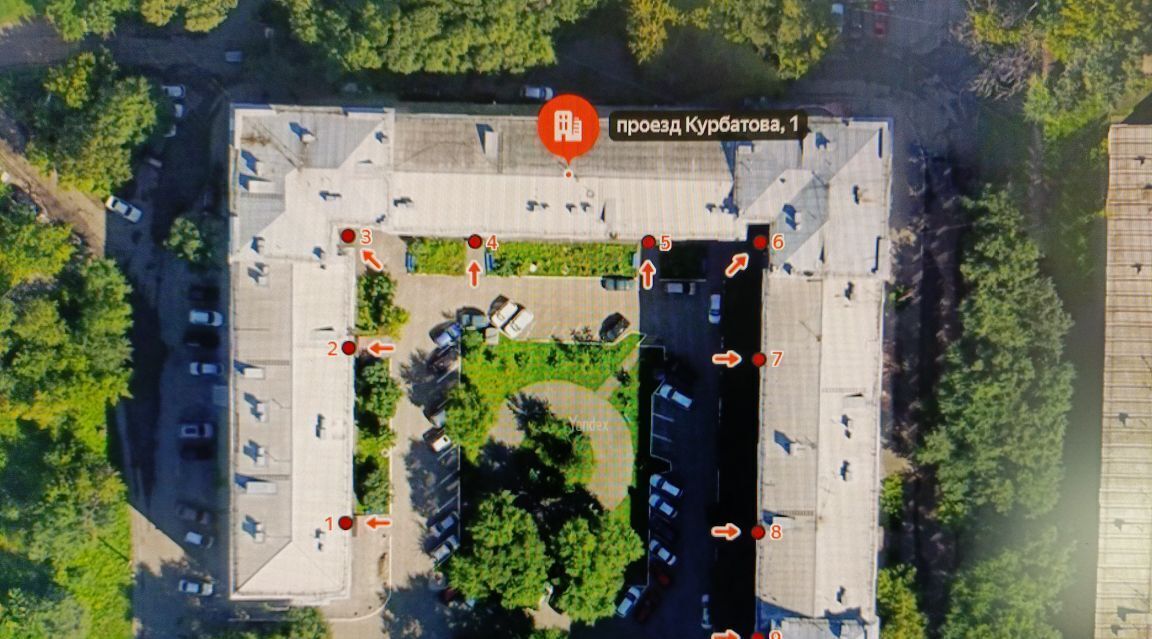 квартира г Новокузнецк р-н Центральный проезд Курбатова 1 фото 26