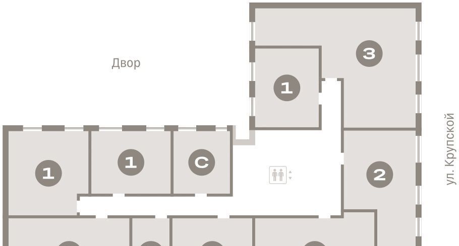 квартира г Омск р-н Кировский Кварталы Драверта ул. Б. Г. Шаронова, 9 фото 2