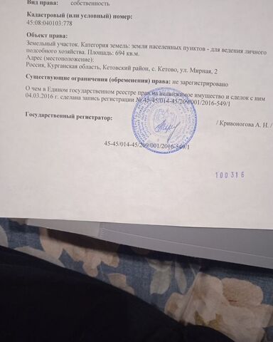 земля с Кетово ул Мирная 2 фото