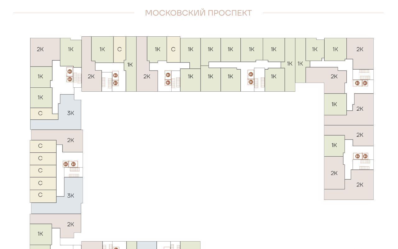 квартира г Санкт-Петербург р-н Московский ул Коли Томчака 21д фото 2
