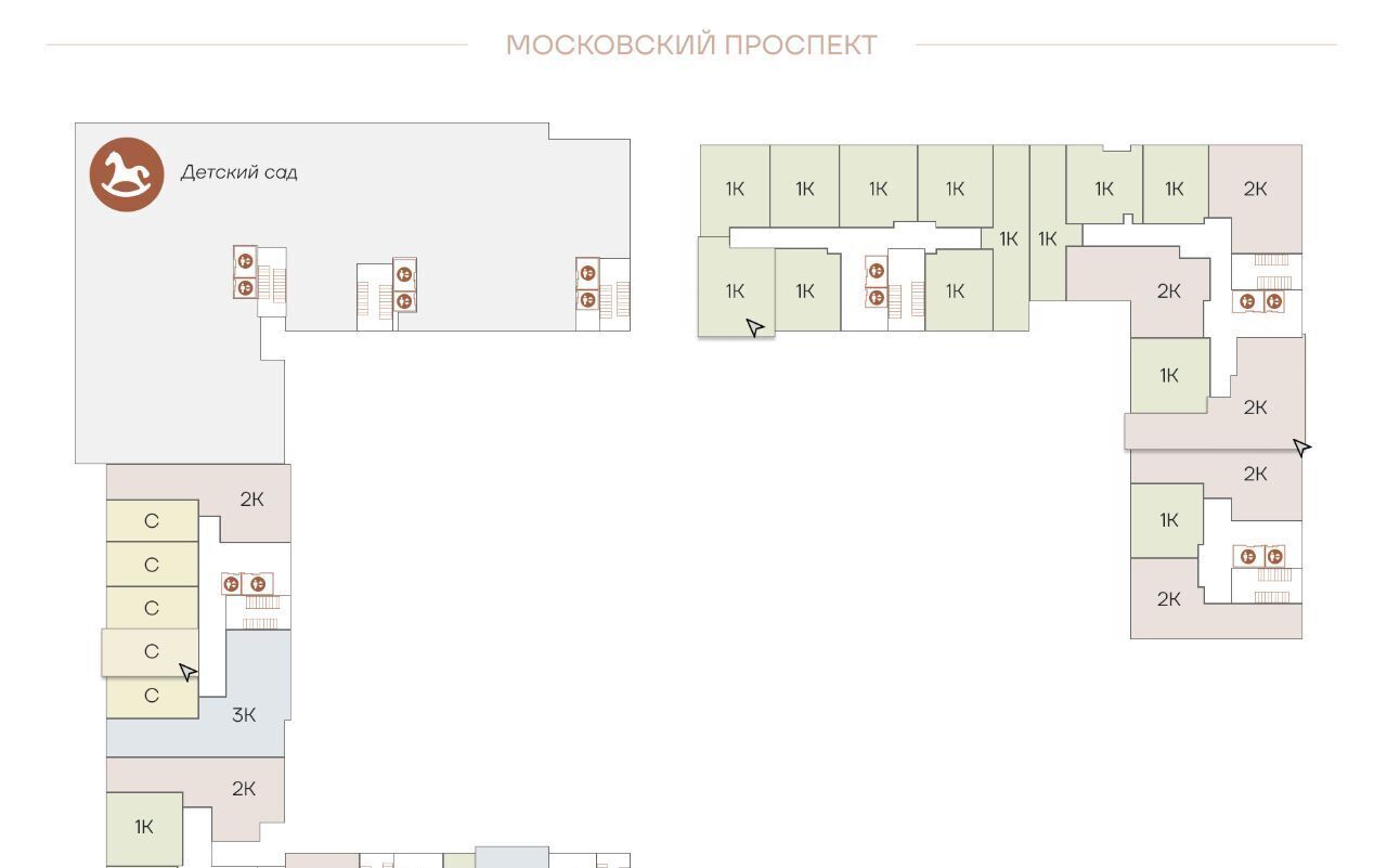 квартира г Санкт-Петербург р-н Московский ул Коли Томчака 21д фото 2