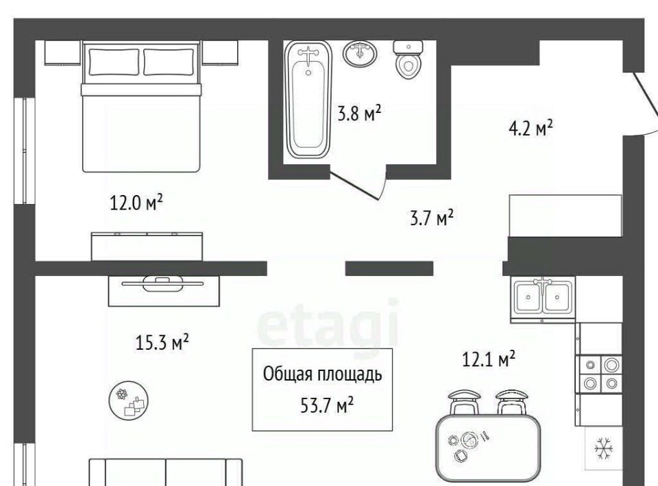 квартира г Новосибирск ул Связистов 162/3 Площадь Маркса фото 2