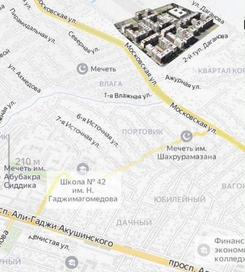 квартира г Махачкала р-н Кировский ул Даганова 102 Кировский внутригородской район фото 5