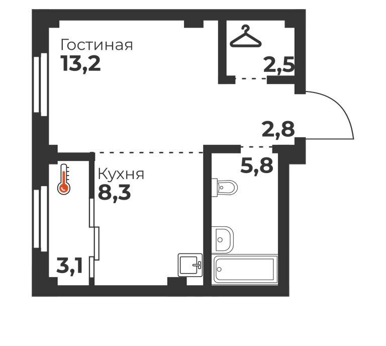 квартира г Челябинск р-н Калининский ул Братьев Кашириных 82/1 фото 1