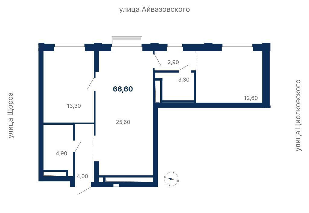 квартира г Екатеринбург р-н Ленинский Чкаловская ЖК «Парк Столиц» ул. Московская/Щорса/Айвазовского/Циолковского, стр. 11 фото 1