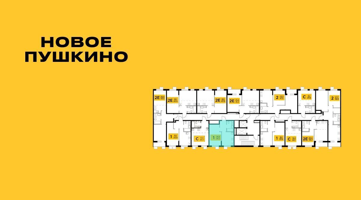 квартира г Пушкино ЖК Новое Пушкино Медведково фото 2