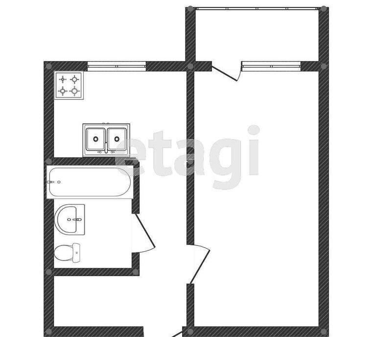 квартира г Кострома ул Свердлова 123к/1 фото 1