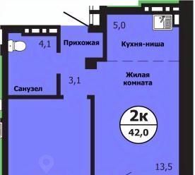 квартира г Красноярск р-н Свердловский ул Лесников 51б фото 1