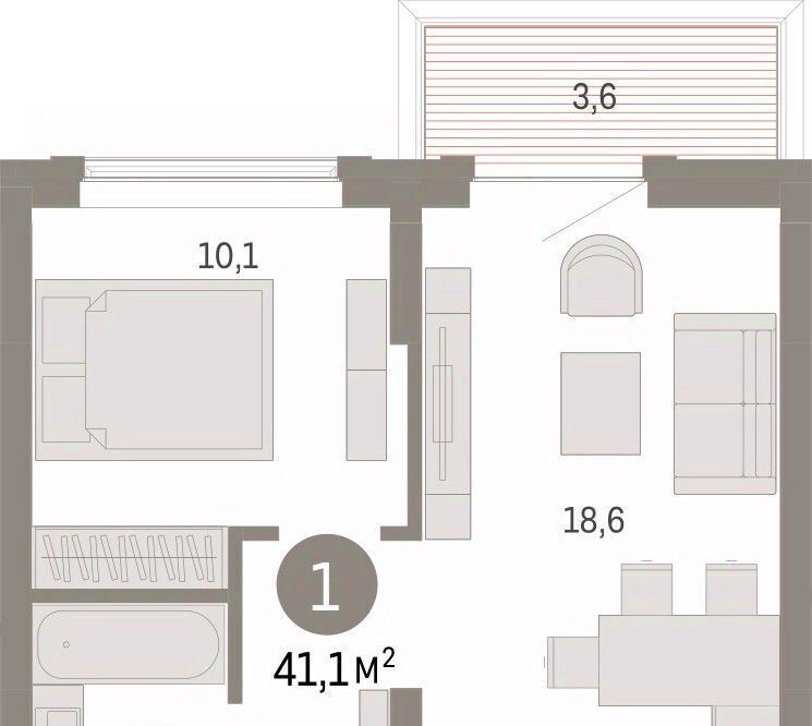 квартира г Омск р-н Кировский ул. Б. Г. Шаронова, 9 фото 3