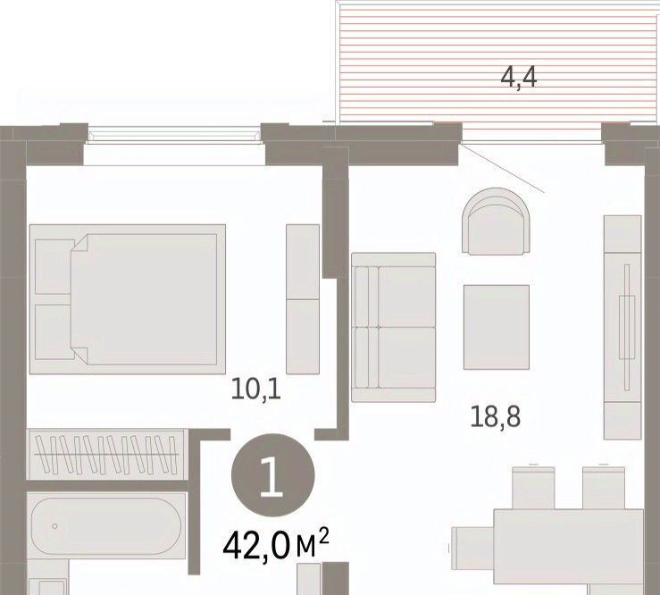 квартира г Омск р-н Кировский ул. Б. Г. Шаронова, 9 фото 3