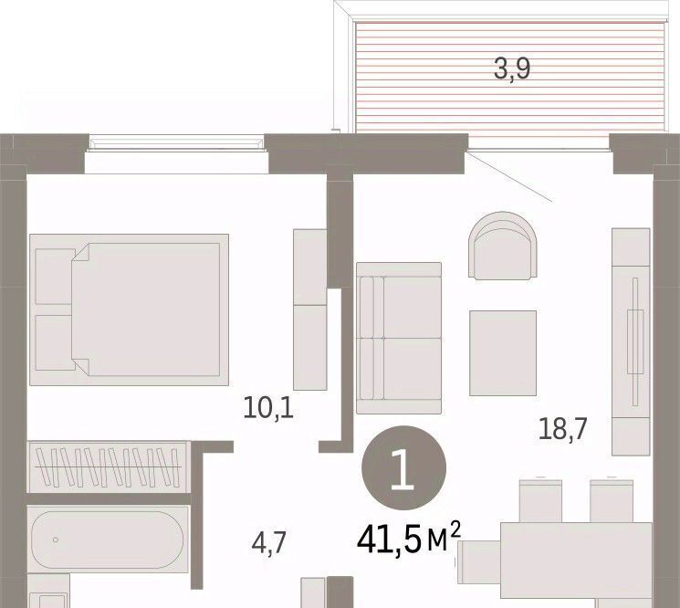квартира г Омск р-н Кировский ул. Б. Г. Шаронова, 9 фото 3