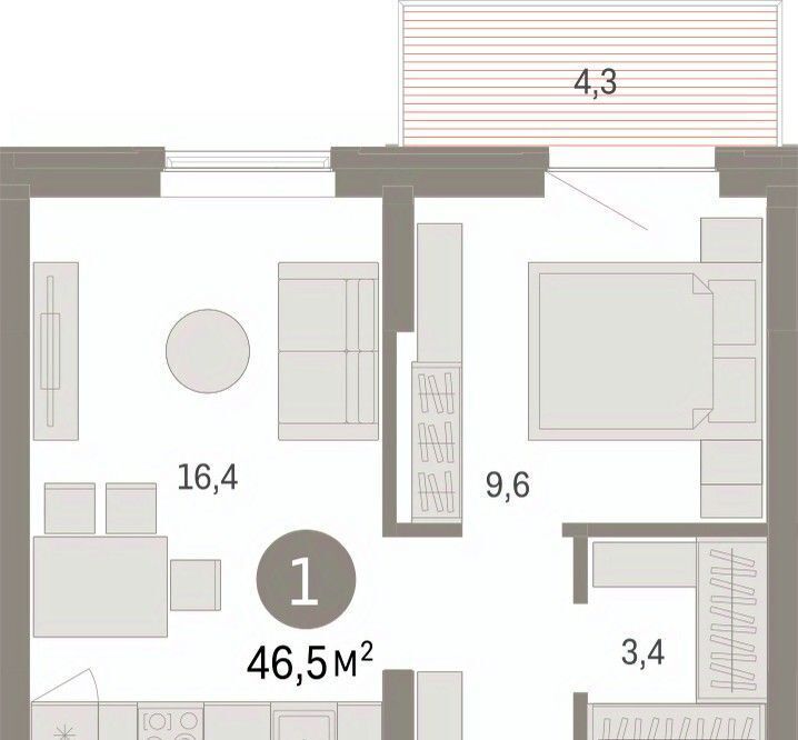 квартира г Омск р-н Кировский ул. Б. Г. Шаронова, 9 фото 2