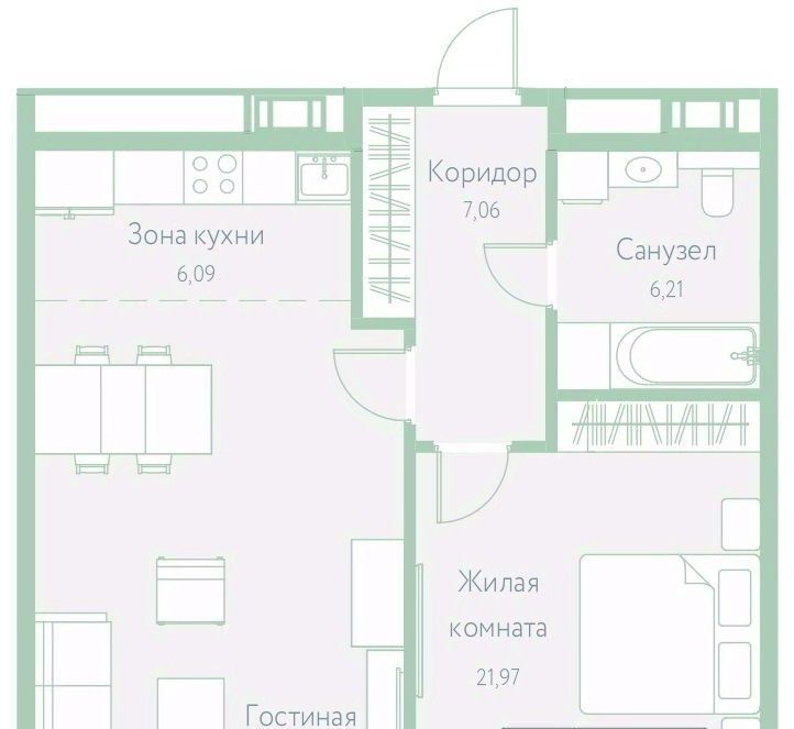 квартира г Хабаровск р-н Центральный пер Доступный 14 фото 2