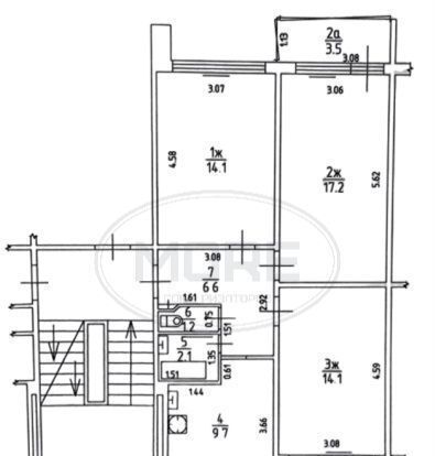 квартира г Калининград р-н Московский ул Аллея смелых 154 фото 34