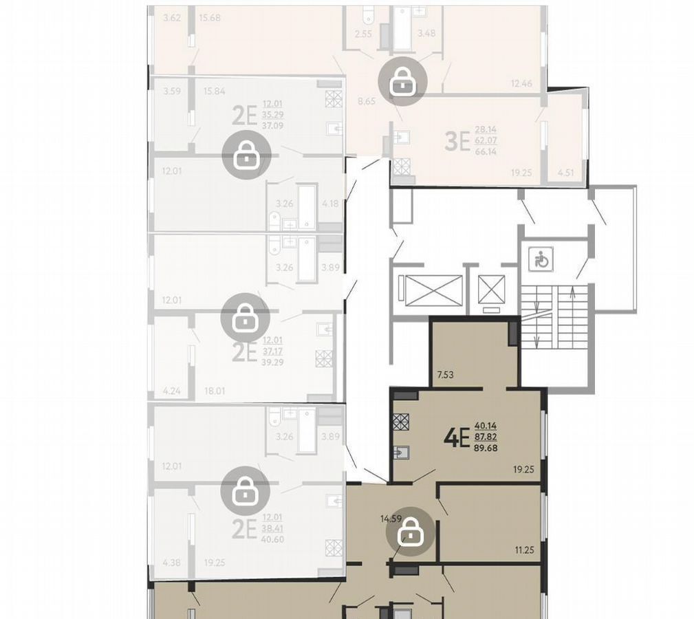квартира г Курск р-н Сеймский ул Энгельса 115а/2 фото 2