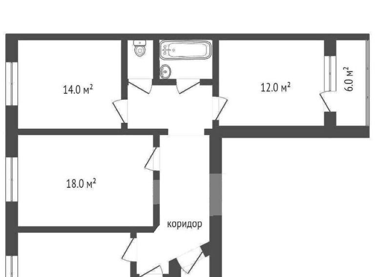 квартира г Тольятти р-н Автозаводский ул Фрунзе 7 фото 2