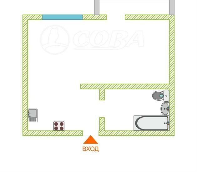 квартира г Тюмень ул Тимофея Чаркова 79к/2 фото 3