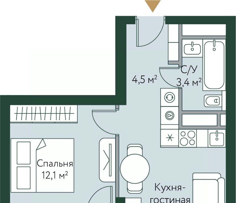 квартира г Волгоград р-н Советский ул Новосибирская 74 фото 1