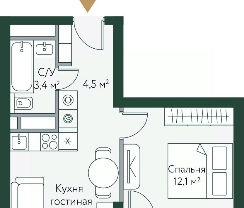 квартира г Волгоград р-н Советский ул Новосибирская 74 фото 1