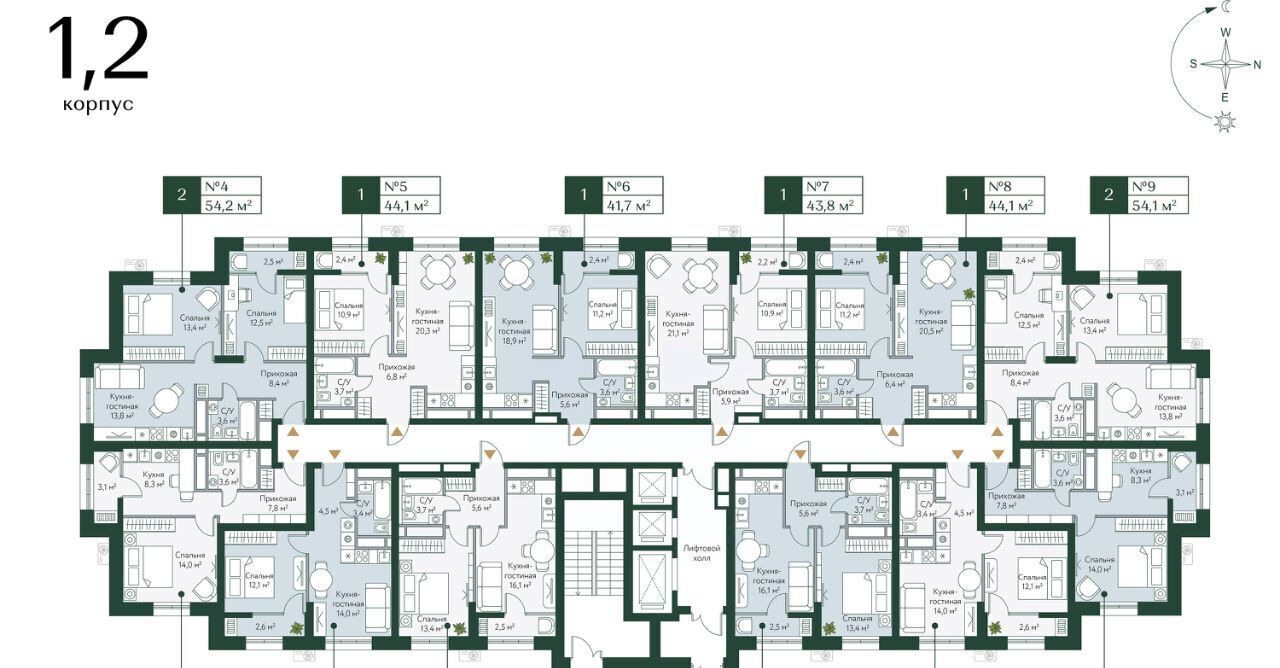 квартира г Волгоград р-н Советский ул Новосибирская 74 фото 2