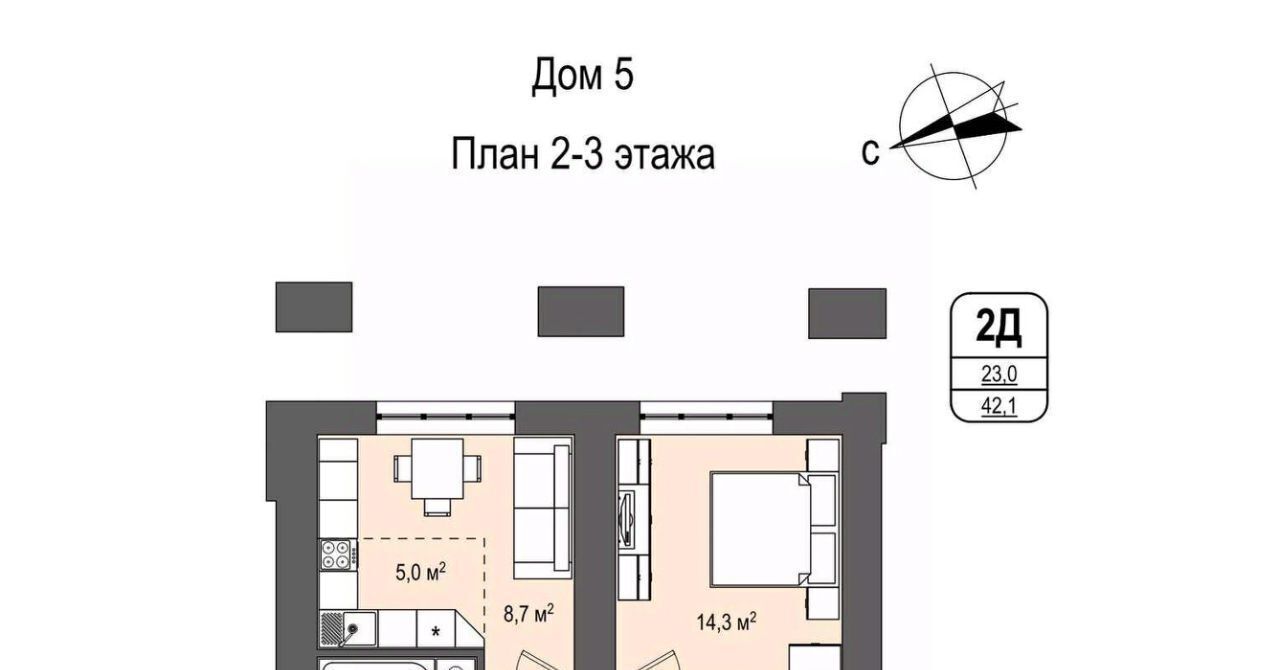 квартира г Кемерово р-н Заводский 55-й микрорайон 5 фото 1