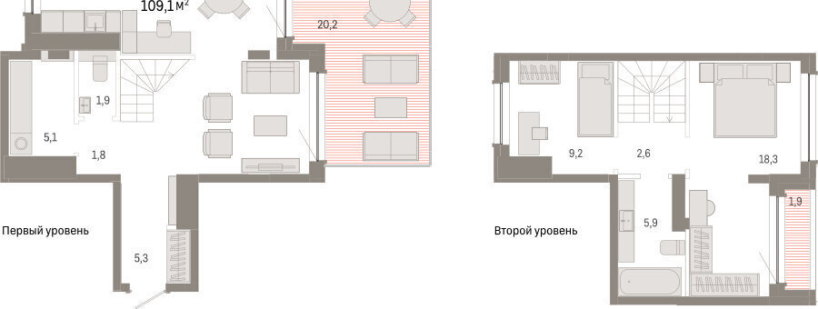 квартира г Тюмень ул Муравленко 9/2 фото 2