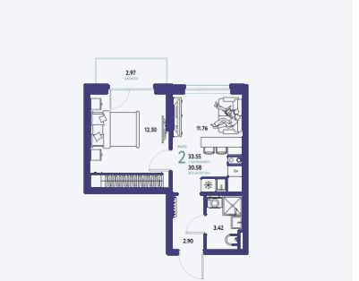 квартира г Тюмень р-н Калининский ул Краснооктябрьская 10 корп. 1 фото 2