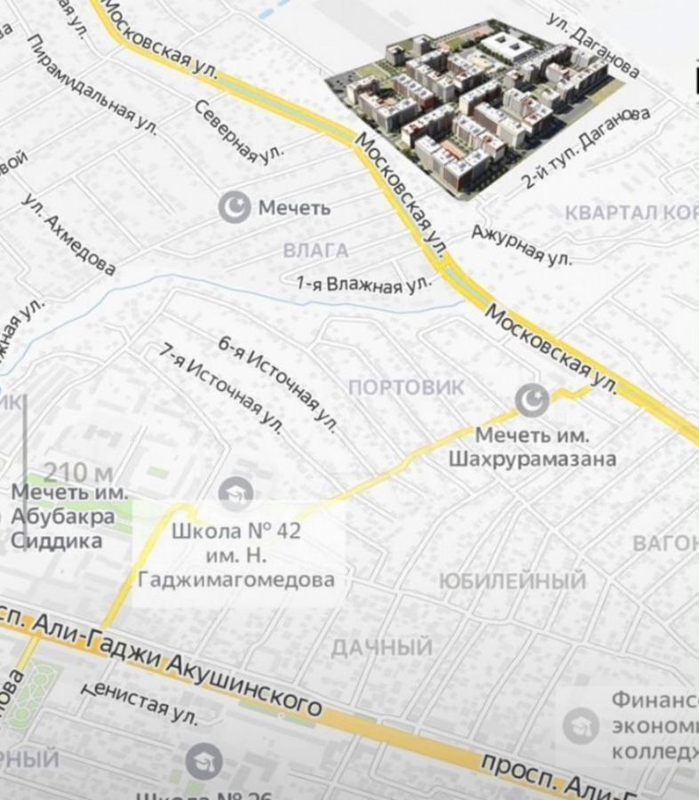 квартира г Махачкала р-н Кировский ул Даганова 139 Кировский внутригородской район фото 9