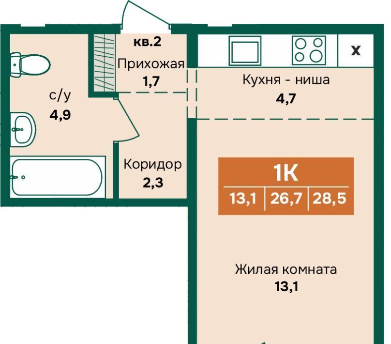 квартира г Барнаул р-н Индустриальный Камчатка жилой комплекс фото 1