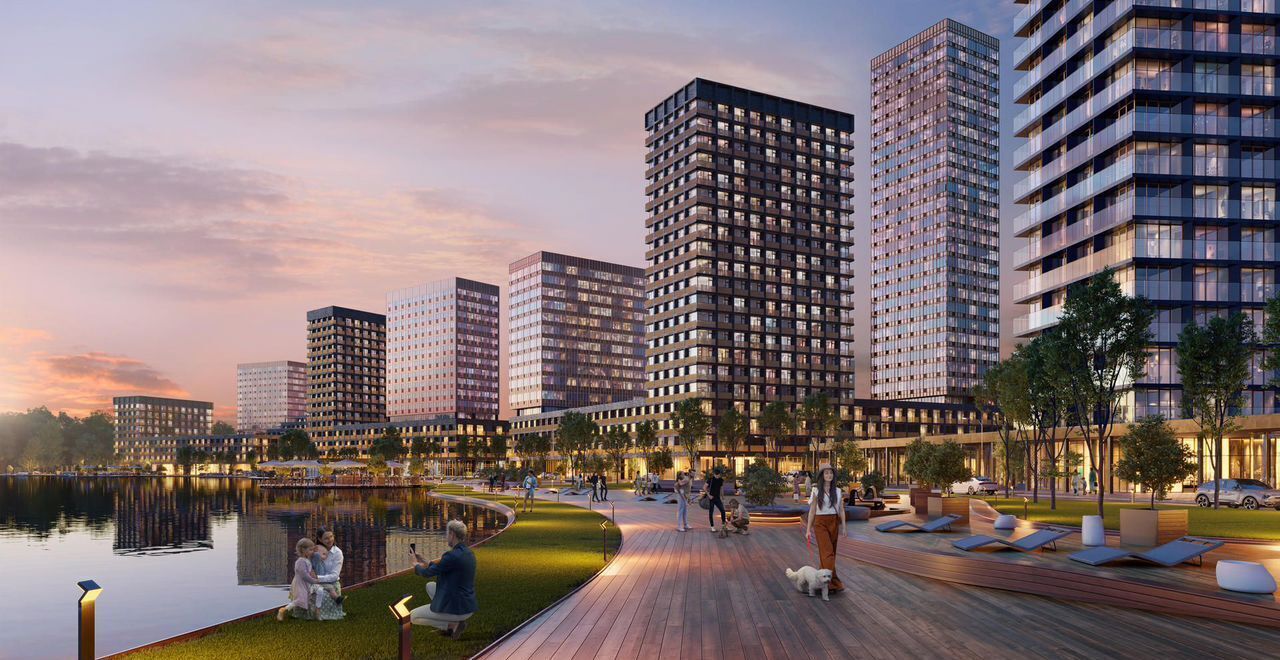 квартира г Москва метро Печатники ЮЗАО Перерва микрорайон Курьяново, жилой комплекс Квартал на воде, 1 фото 2