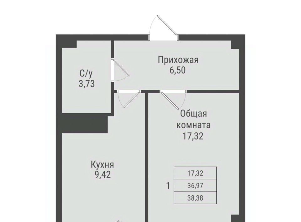 квартира г Якутск ЖК «ПАРК ПОБЕДЫ» фото 1