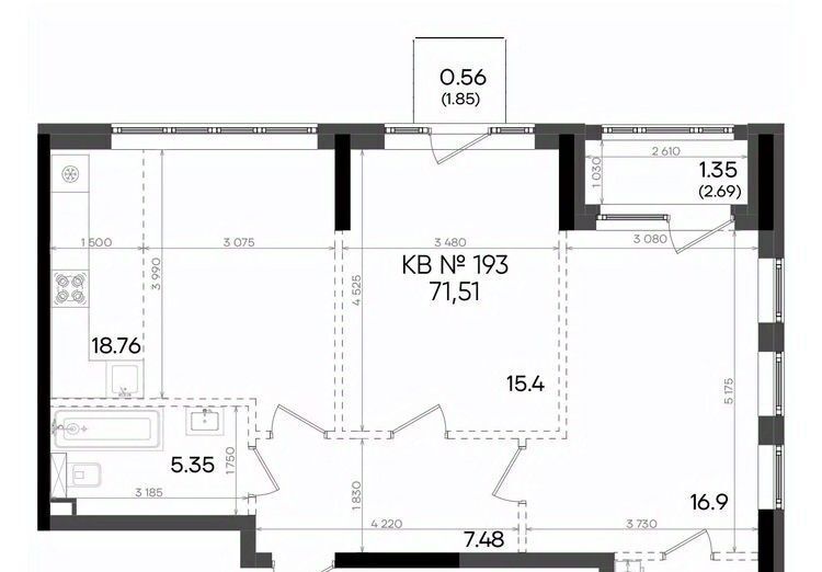 квартира г Казань метро Горки ул Аделя Кутуя 181ж фото 1