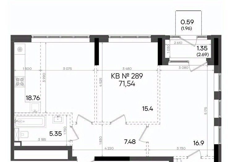 квартира г Казань метро Горки ул Аделя Кутуя 181ж фото 1