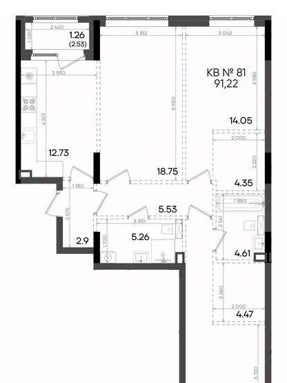 квартира г Казань метро Горки ул Аделя Кутуя 181ж фото 1